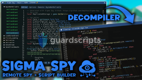 Sigma Spy | Remote Spy, Script Builder, Decompiler
